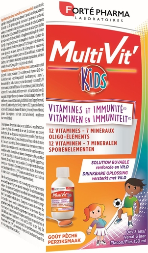 MultiVit&#039; Kids drinkbare oplossing 150 ml | Natuurlijk afweersysteem - Immuniteit