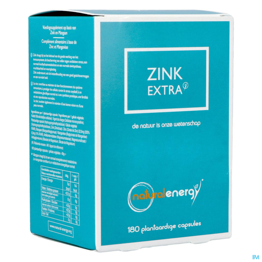Natural Energy Zinc Extra 80 Capsules | Zink