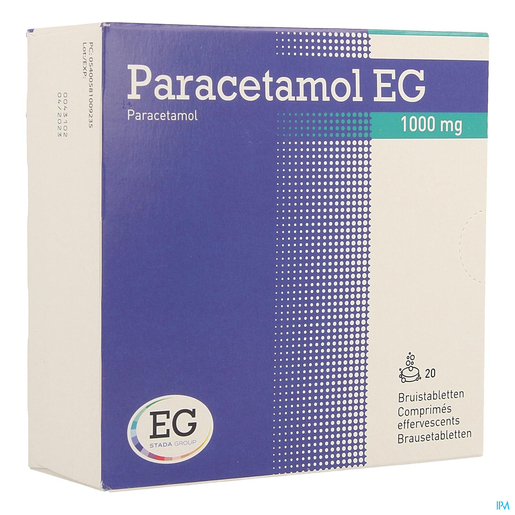 Paracetamol EG 1000 mg Comprimés Effervescents 20x1000mg | Fièvre