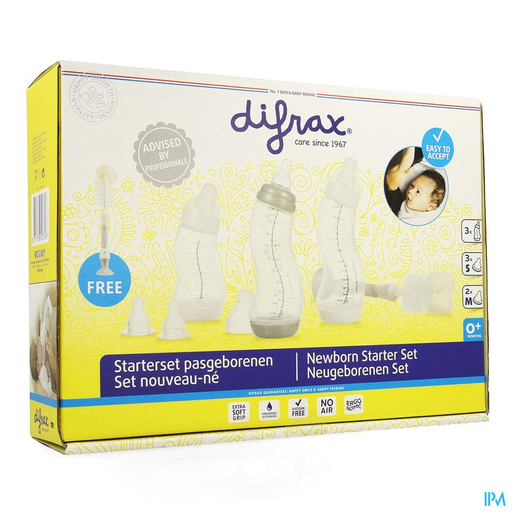 Difrax Startersset Flessenborstel Neutraal | Zuigflessen