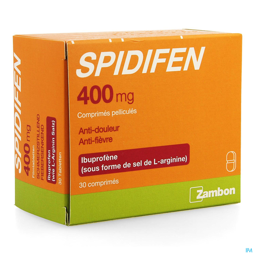 Spidifen 400mg comprimés pelliculés 30 | L'armoire à pharmacie