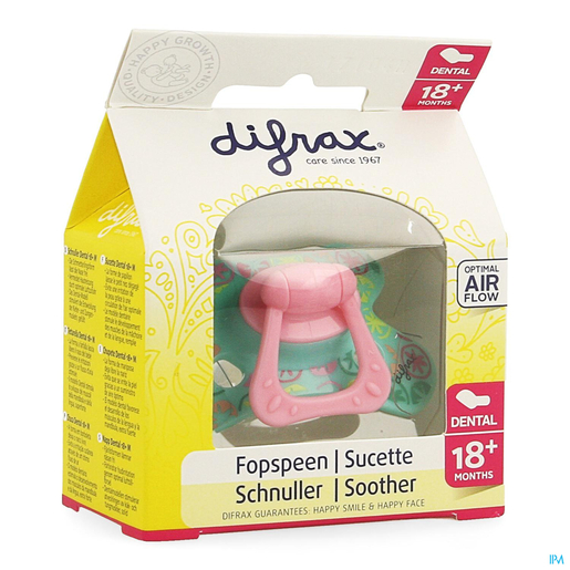 Difrax Fopspeen in silicone Extra Forte girl +18 Maanden | Fopspenen