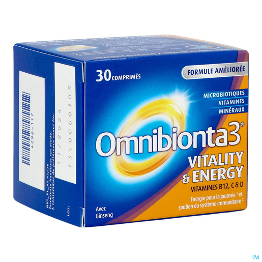 Omnibionta-3 Vitality Energy 30 Comprimés | Fatigue - Convalescence