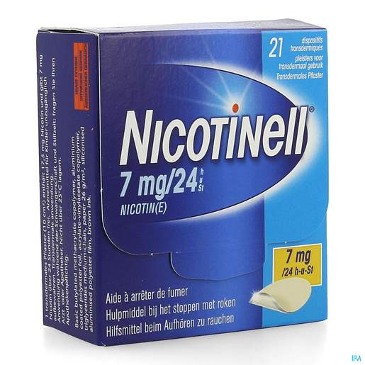 NICOTINELL  7MG/24H PLEISTER TRANSDERMAAL 21 | Stoppen met roken
