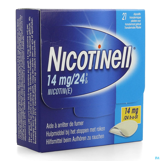 Nicotinell 14 mg/24 u 21 Transdermale pleisters