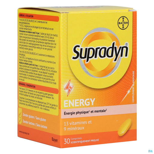 Supradyn Energy 30 Tabletten Nieuwe Formule | Multivitaminen