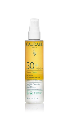 Caudalie Vinosun Protect Water met Zeer Hoge Bescherming SPF50+ 150 ml | Zonneproducten