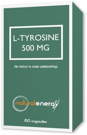 L-Tyrosine Natural Energy 500mg 60 Capsules | Stress - Ontspanning