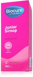 Biocure Junior Siroop Zonder Suiker 180ml | Multivitaminen