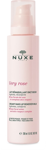 Nuxe Very Rose Lait Démaquillant Onctueux 200ml | Démaquillants - Nettoyage