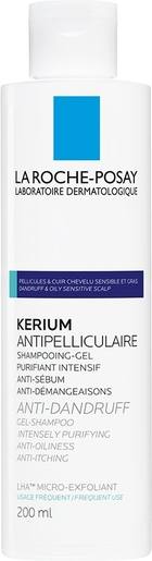 La Roche-Posay Kerium Anti-Roos Intensieve Gel-Shampoo 200ml | Antiroos