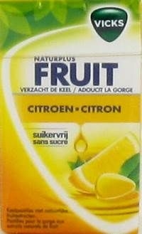 Vicks Pastilles Citron Menthol Sans Sucre Boite 40g | Apaise la gorge