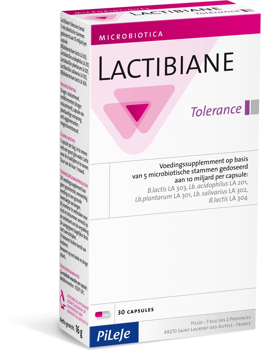 Pileje Lactibiane Tolerance 30 Capsules