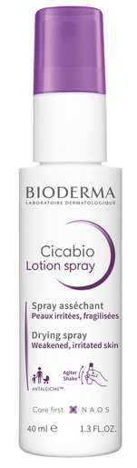 Bioderma Cicabio Lotion Spray Reparateur Asséchant 40ml | Sécheresse cutanée sévère