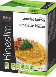 Kineslim Omelete Bacon Poudre 4 Sachets | Régimes protéinés