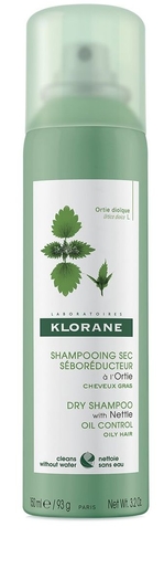 Klorane Droogshampoo Brandnetel Spray 150 ml (nieuwe formule) | Shampoo