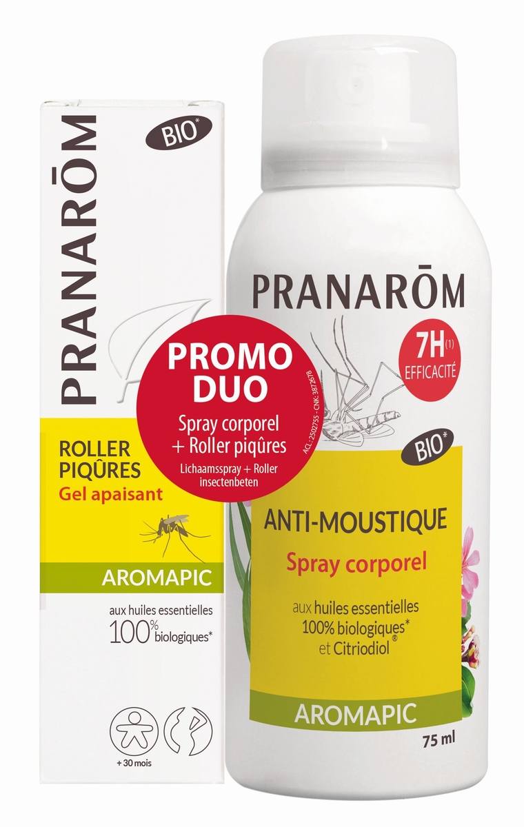 Pranarôm Aromapic Spray Corps Anti-Moustique Bio 75ml
