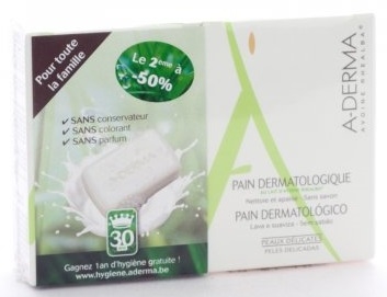 A-Derma Pain Dermatologique 2x100g (2ème à -50%) | Bain - Douche