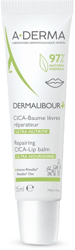A- Derma Dermalibour + Cicabaume lippen 15 ml | Lippen