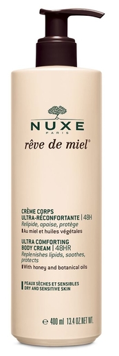 Nuxe Reve De Miel Crème Corps Ultra-Réconfortante 48H 400ml | Hydratation - Nutrition