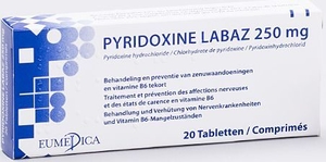 Pyridoxine Labaz 250mg 20 Comprimés
