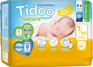 Tidoo Nature New Born XS 26 Couches
