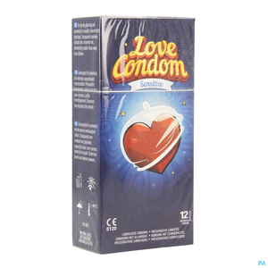 Love Condom Sensitive Préservatif Lubrifiés 12