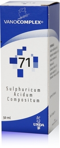 Vanocomplex N71 Sulphuricum Acidum Gouttes 50ml Unda