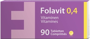 Folavit 0,4mg 90 Comprimés