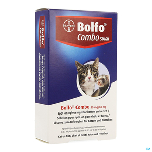 Bolfo Combo 50mg/60mg Spot-on Chat Furet3x0,5ml
