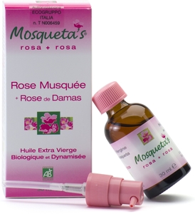 Mosqueta&#039;s Huile De Rose Musquée plus Rose de Damas Bio 30ml