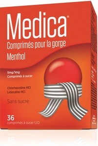Medica 36 Comprimés à Sucer Menthol
