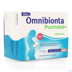 Omnibionta Postnatal+ 56 Comprimés + 56 Capsules (8 Semaines)