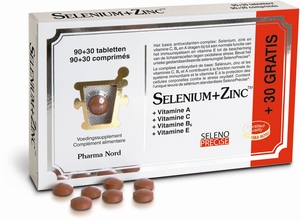 Selenium + Zinc 120 Comprimés (90 + 30 gratuits)