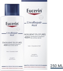 Eucerin UreaRepair Plus Émollient 5% d&#039;Urée Peau Sèche et Rugueuse 250 ml