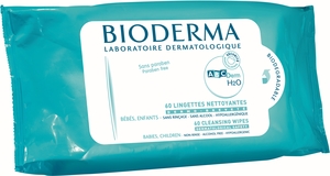 Bioderma ABC Derm H2O 60 Lingettes Nettoyantes