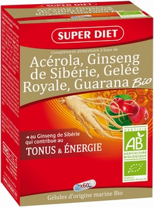 Super Diet Ginseng Gelée Royale Bio 60 Capsules