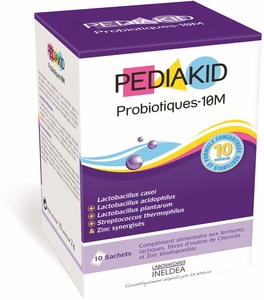 Pediakid Probiotiques 10M 10 Sachets de Poudre