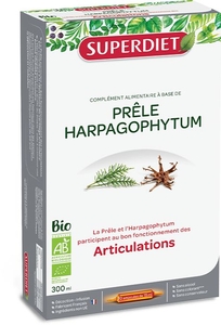 SuperDiet Prele Harpagophytum Bio 20 Ampoules x 15ml