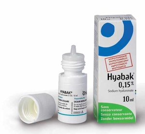 Hyabak 0,15% Collyre Hyaluron 10ml