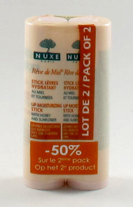 Nuxe Reve De Miel Stick Lèvres Hydratant Duo 2x4g (-50% sur 2eme)