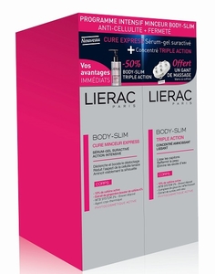 Lierac Coffret Minceur 3 Produits (avec body slim triple action à - 50% et gant de massage offert)