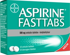 Aspirine Fasttabs 500mg 20 Comprimés