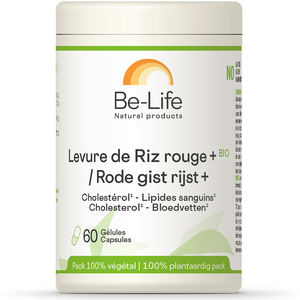 Be-Life Levure de Riz Rouge Bio 60 Gélules
