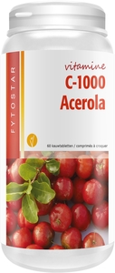 Fytostar Vitamine C-1000 Acérola 60 Comprimés à croquer