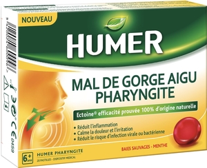 Humer Pharyngite 20 Comprimés