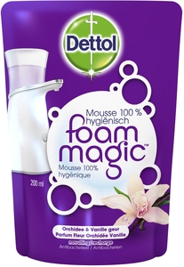Dettol Foam Magic Fleur Orchidée Vanille Recharge 200ml