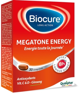 Biocure Long Action Megatone Energy Boost 30 Comprimés
