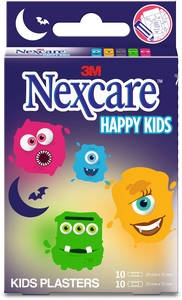 Nexcare 3M Happy Kids Monstres 20 Pansements