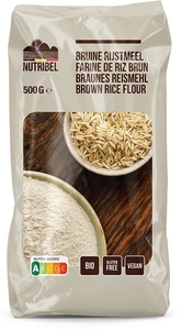 Nutribel Farine Riz Brun Bio &amp; Sans Gluten 500g